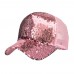  Ponytail Baseball Cap Sequins Shiny Messy Bun Snapback Hat Sun Caps  eb-06804548